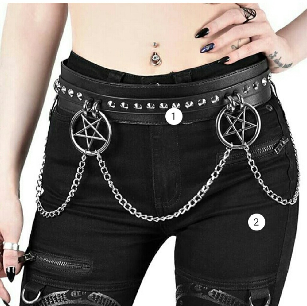 ❌❌SOLD❌❌KILLSTAR pentagram belt